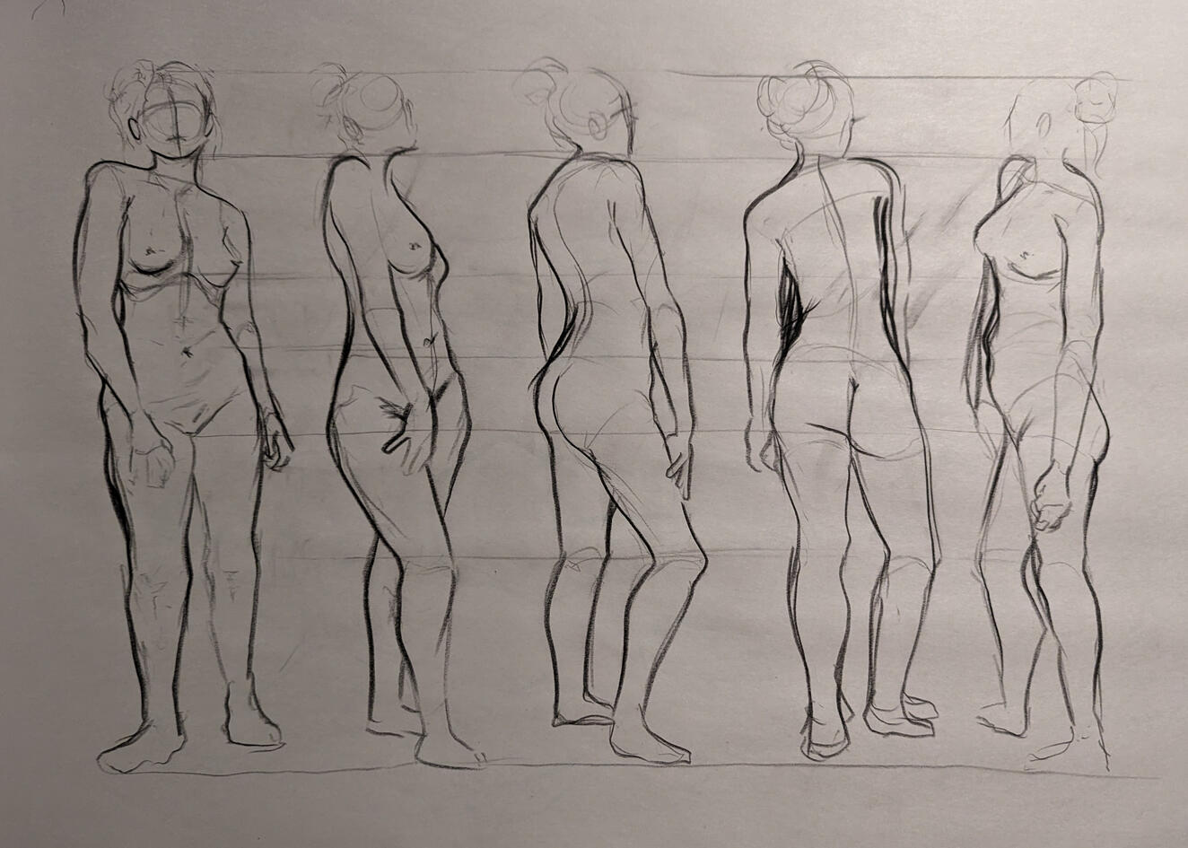 Nude Model Turnaround